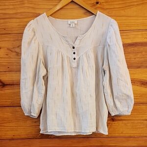 a.n.a Lightweight 3/4 Sleeve Breezy Top XS Oversized